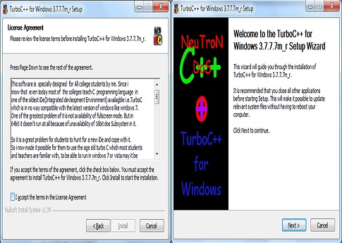 تحميل برنامج توربو سي ++Turbo C لويندوز فيستا,7,8