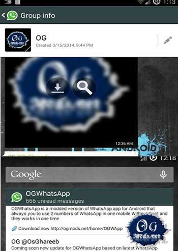 تحميل برنامج OGWhatsApp اخر اصدار لفتح حسابين على واتس اب