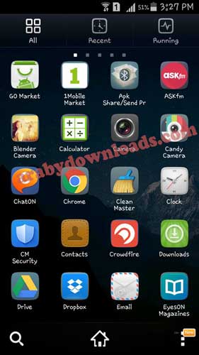 تحميل برنامج جو لانشر GO Launcher Z - ثيمات جالكسي