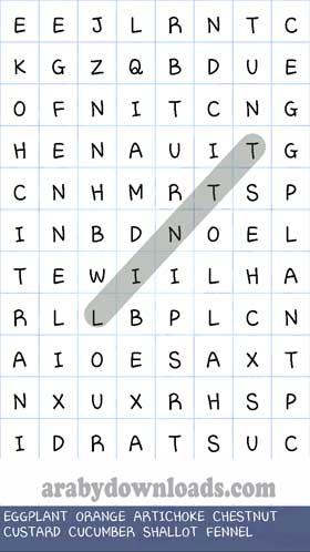 تحميل لعبة البحث عن الكلمات المتقاطعة للاندرويد Word Search عربي