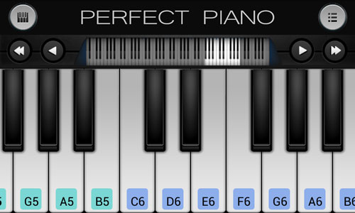 تحميل برنامج بيانو حقيقي للايفون والايباد Perfect Piano