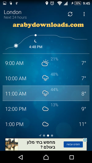 برنامج الطقس weather للاندرويد - اقوى برنامج لمعرفة احوال الطقس للاندرويد