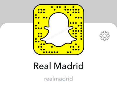 حساب نادي ريال مدريد الاسباني في سناب شات.