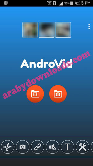 تحميل برنامج Androvid لمونتاج الفيديو