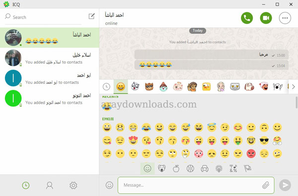 تحميل برنامج دردشة شات تعارف مجانا للكمبيوتر Download Chat ICQ