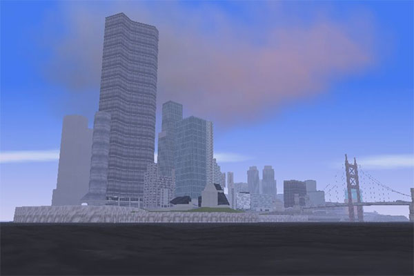 المناطق الثلاثة في خريطة GTA 3 النسخة الاخيرة
