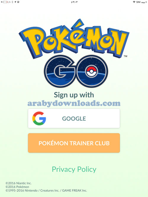 تحميل لعبة بوكيمون قو للايفون Download Pokemon Go