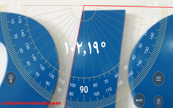 استخدام أداة المنقلة لقياس الزوايا - تحميل تطبيق smart kit 360