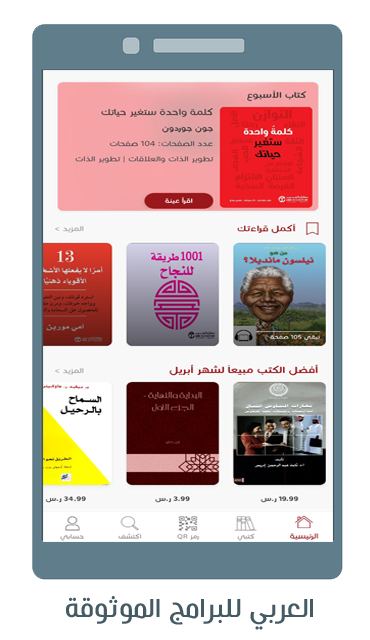 خصائص ومميزات قارى جرير تطبيق القارئ الإلكتروني
