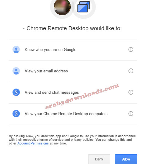 برنامج التحكم بالكمبيوتر عن بعد للجوال Chrome Remote Desktop