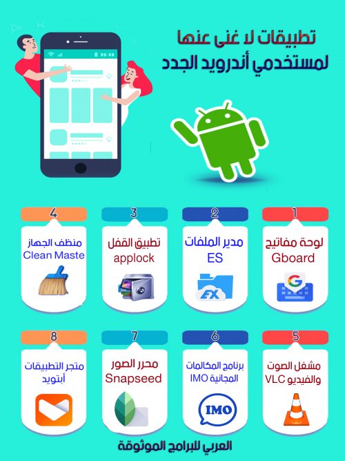 تطبيقات لا غنى عنها لمستخدمي أندرويد الجدد - أفضل تطبيقات الأندرويد 2018 -