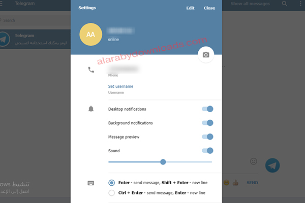 تشغيل تيليجرام ويب للكمبيوتر 2020 Telegram web طريقة تشغيل التليجرام على اللاب توب