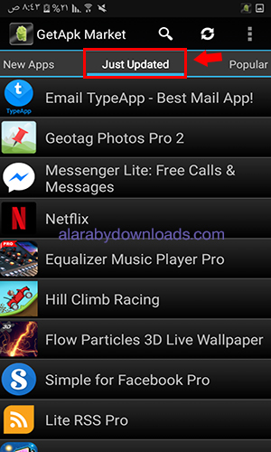 تحميل متجر Getapk لتطبيقات وبرامج الأندرويد المجانية Getapk Market 2017