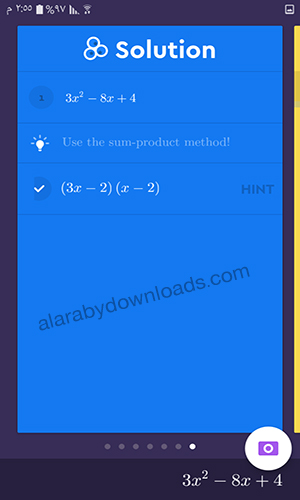 تحميل برنامج حل المعادلات الرياضية بالتصوير للأندرويد رابط مباشر
