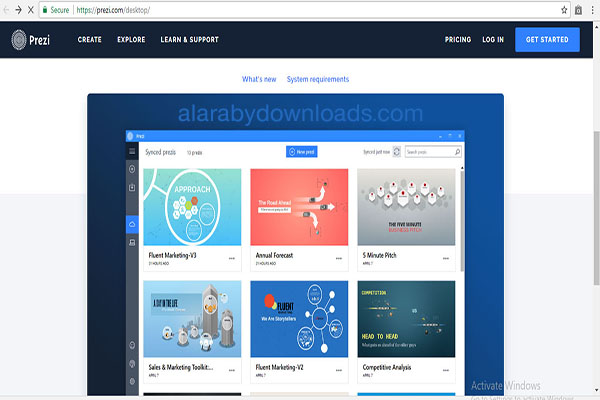 تحميل برنامج بريزي لسطح المكتب لانشاء العروض التقديمية شرح برنامج بريزي Prezi أونلاين