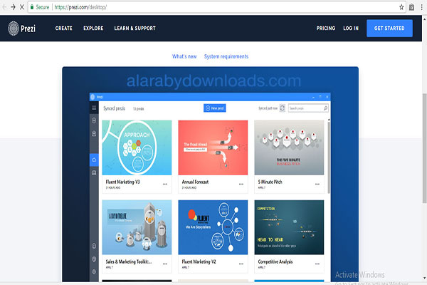 تحميل برنامج بريزي لسطح المكتب لانشاء العروض التقديمية شرح برنامج بريزي Prezi أونلاين 