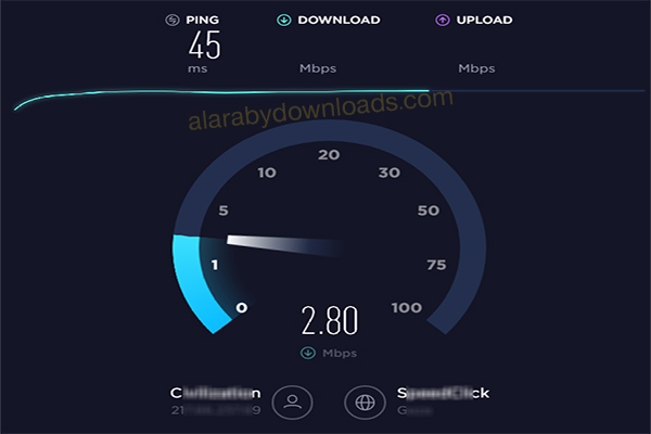 تحميل برنامج قياس سرعة الانترنت Speed Test سبيد تست أحدث إصدار للأندرويد