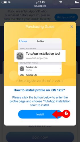 ثبيت ملف تحميل tutuapp vip من جديد