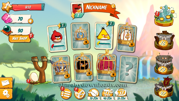 واجهة لعبة Angry Birds للايفون الرئيسية ، تحميل لعبة انجري بيرد للايفون Angry Birds 2 