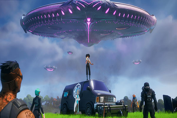 كائنات فضائية في تحديث فورت من ايبك للاندرويد 2021