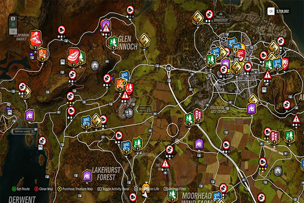 تحميل خريطة بالاماكن المميزة في Forza Horizon 4 مجانا برابط مباشر