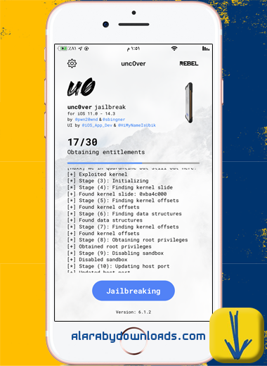 أثناء تفعيل الجلبريك للايفون ، تحميل جلبريك unc0ver للايفون