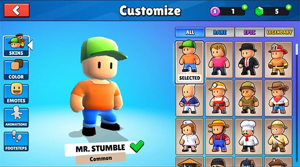 أزياء Stumble Guys تنزيل مهكرة التحديث الاخير