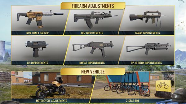 التحديثات الجديدة على الأسلحة والمركبات في تحديث الببجي الاصلية