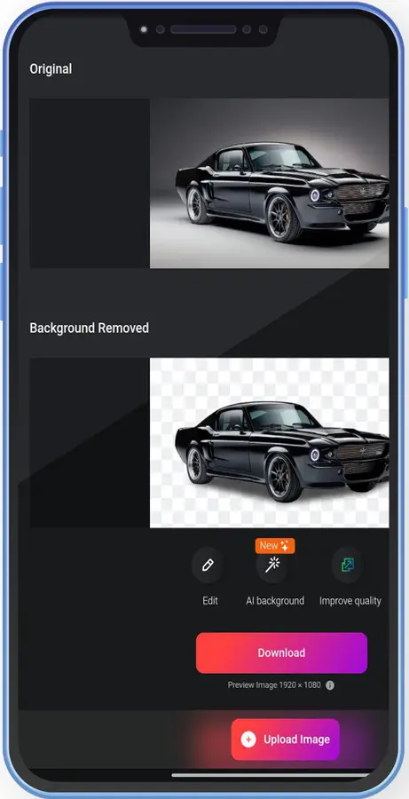 إزالة خلفية الصور بالذكاء الاصطناعي Background Eraser